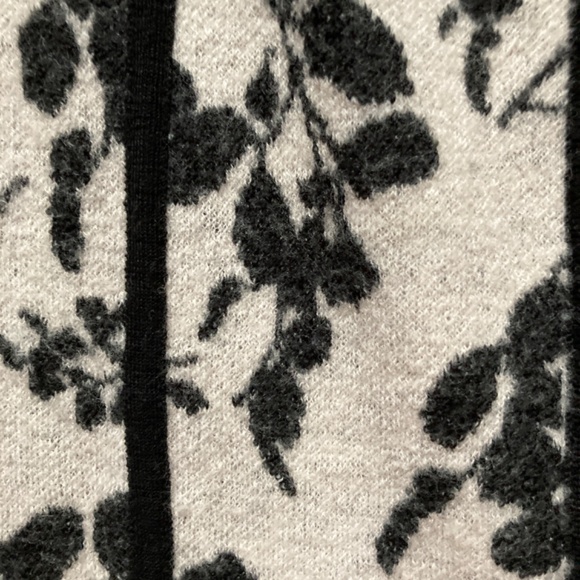 Wool Blend Floral Sweater Coat Size S - Picture 2 of 3